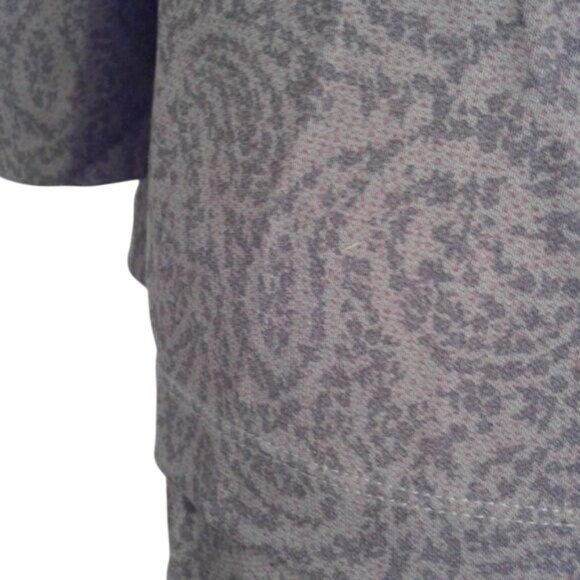 J. Jill L LP Womens Petite Wrap Top Skirt Set Rayon Polyester Gray Paisley Maxi - Picture 6 of 9